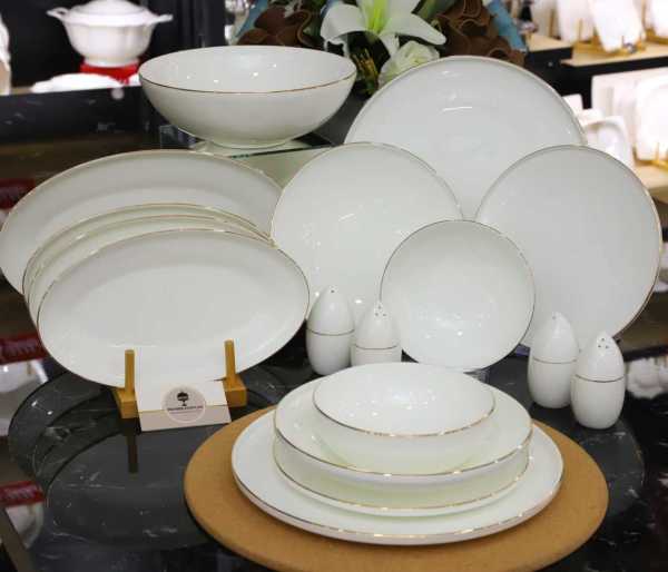 WB 57 PARÇA MİSLİNA GOLD 12 KİŞİLİK DESENLİ YEMEK TAKIMI