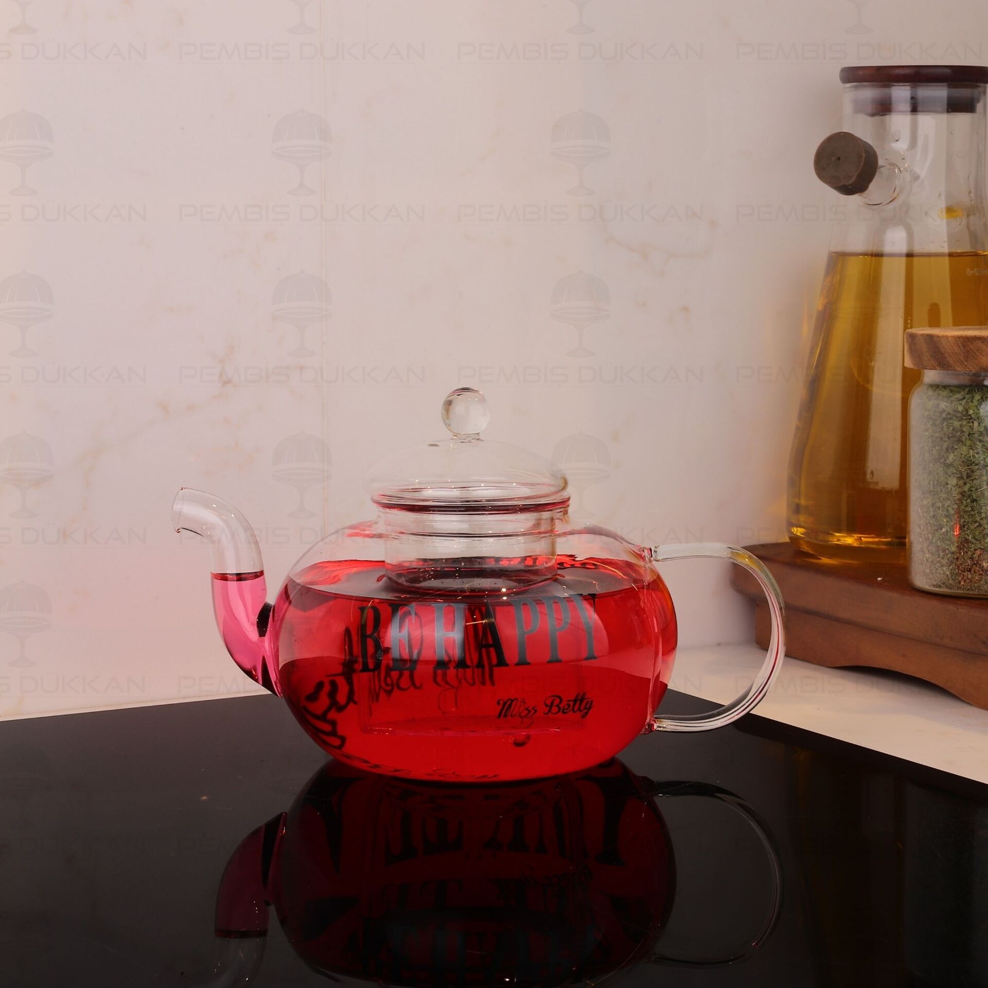 1000ML BOROSİLİKAT CAM, SÜZGEÇLİ DEMLİK