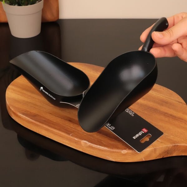 MAT SİYAH METAL BÜYÜK ERZAK KÜREĞİ (76852)