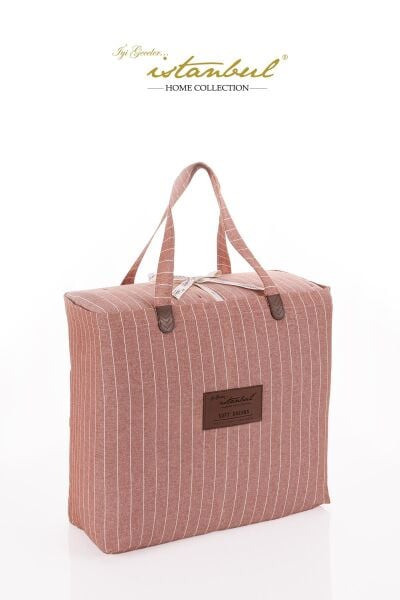 SOFT DREAMS TEK KİŞİLİK NATURAL YATAK ÖRTÜ SETİ - KİREMİT