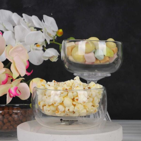 ÇİFT CİDARLI DÜZ ÇEREZ KASE 300ML (12479)