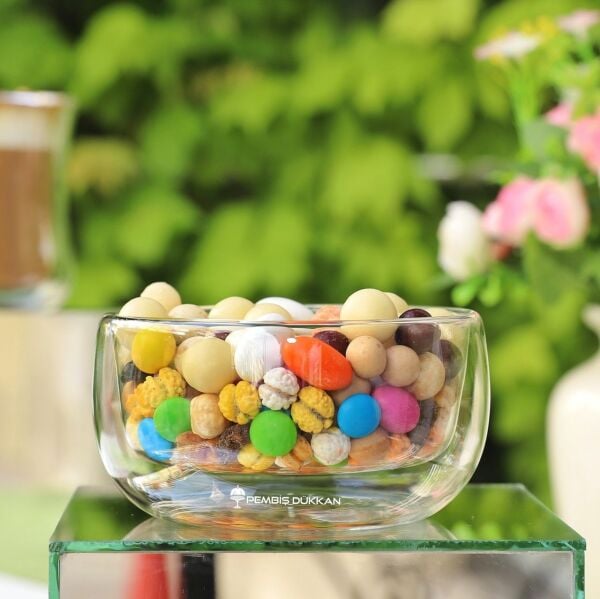 ÇİFT CİDARLI DÜZ ÇEREZ KASE 300ML (12479)