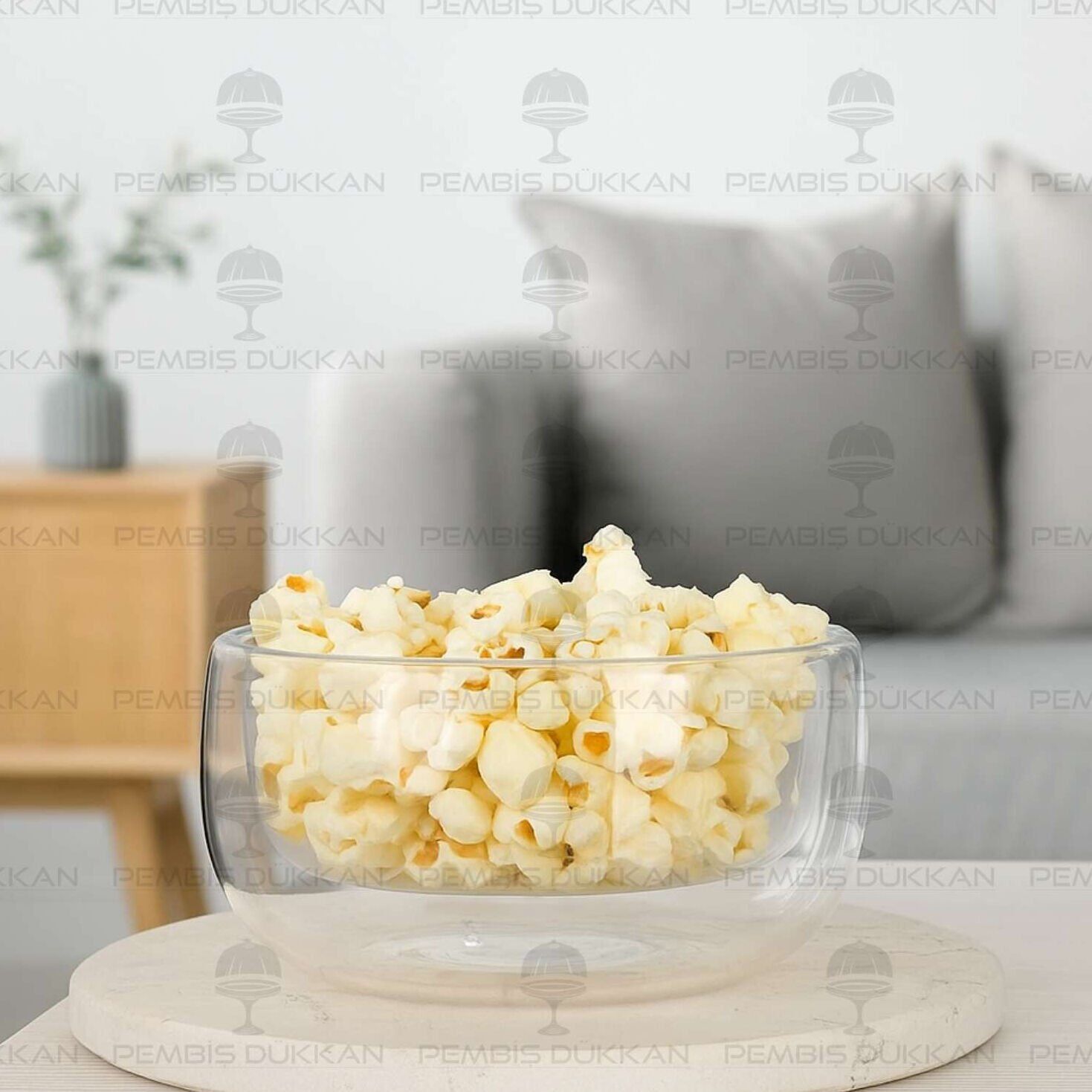 ÇİFT CİDARLI DÜZ ÇEREZ KASE 300ML (12479)