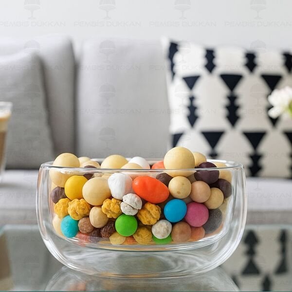 ÇİFT CİDARLI DÜZ ÇEREZ KASE 300ML (12479)