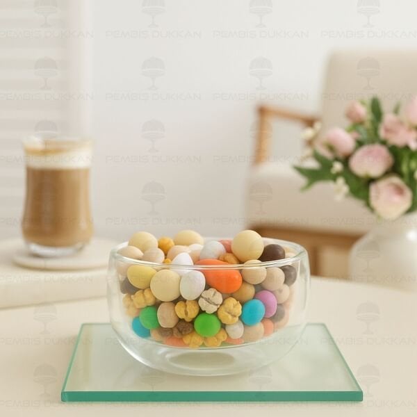 ÇİFT CİDARLI DÜZ ÇEREZ KASE 300ML (12479)