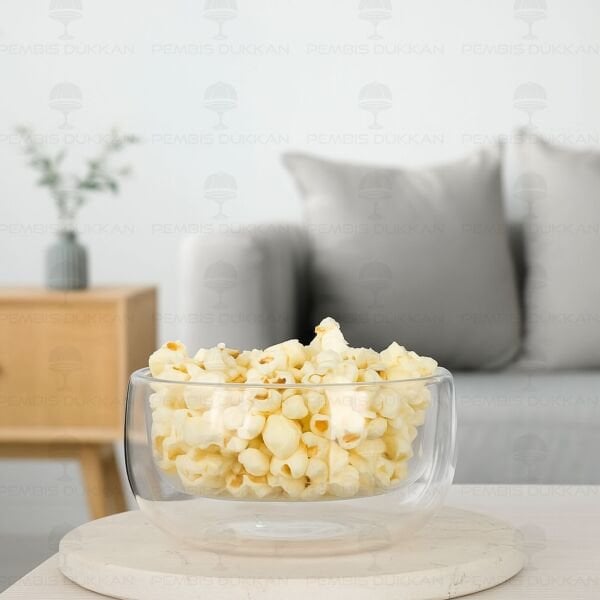 ÇİFT CİDARLI DÜZ ÇEREZ KASE 300ML (12479)