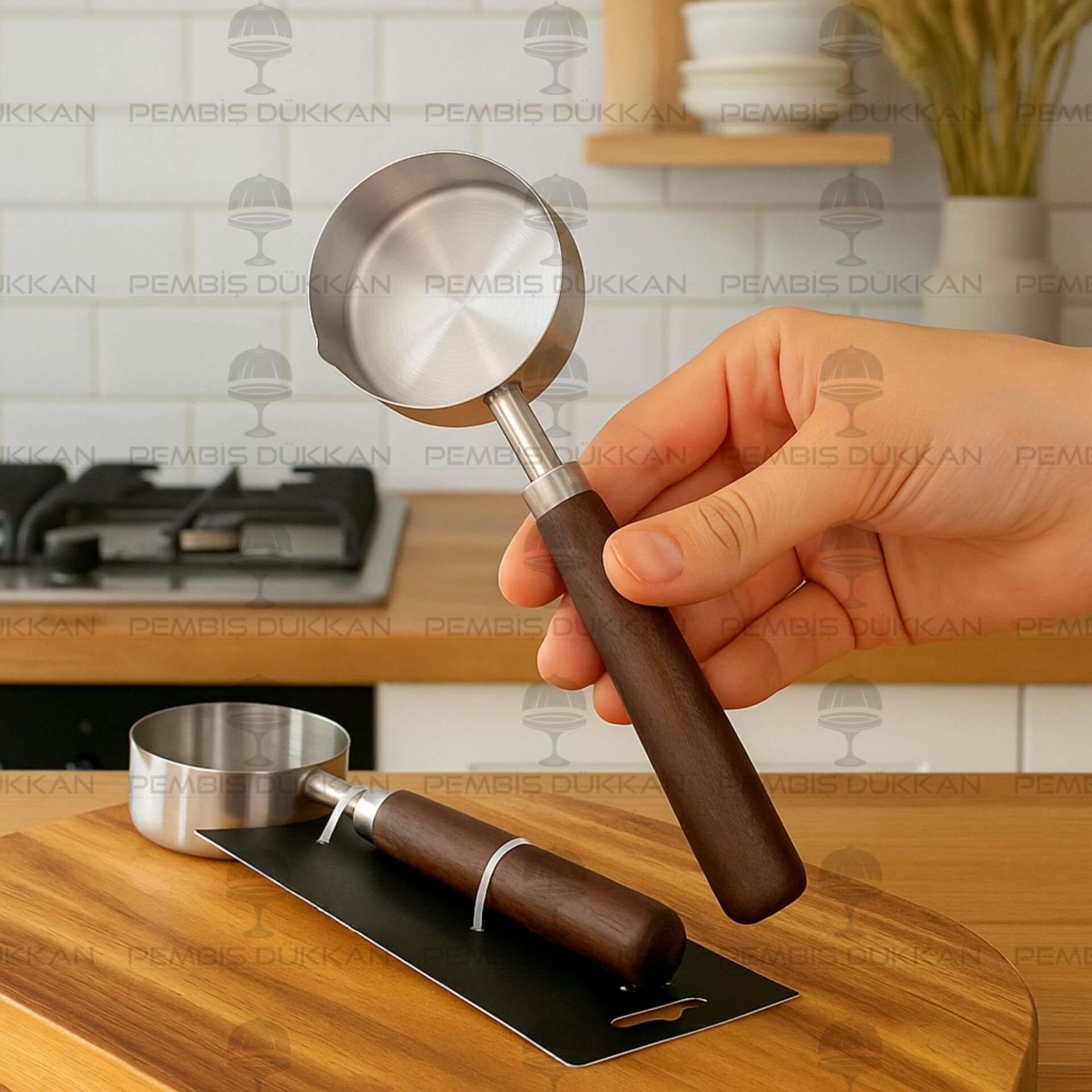 60ML AKASYA SAPLI, MAT ÇELİK ÖLÇÜ KAŞIĞI (TH76831)