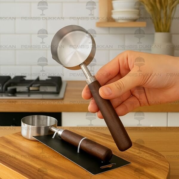 60ML AKASYA SAPLI, MAT ÇELİK ÖLÇÜ KAŞIĞI (TH76831)