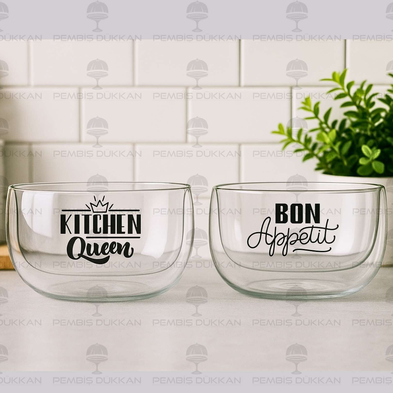 1 ADET ÇİFT CİDARLI PERO DÜZ KASE 300ML (13795)