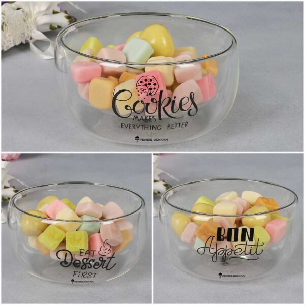 1 ADET ÇİFT CİDARLI PERO DÜZ KASE 300ML (13795)