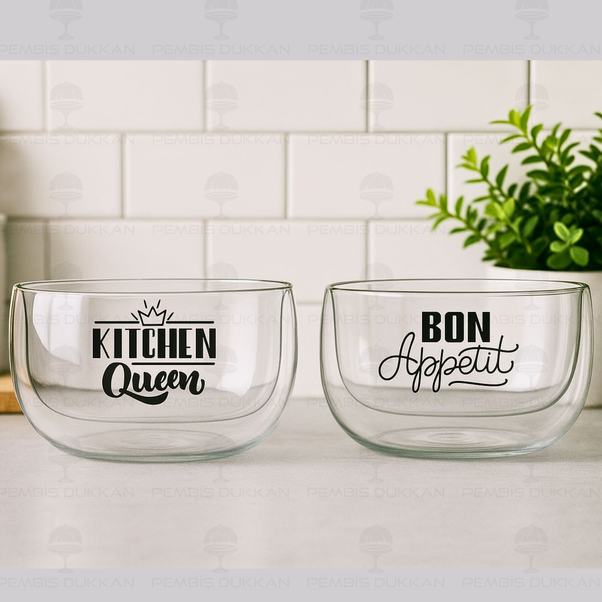 1 ADET ÇİFT CİDARLI PERO DÜZ KASE 300ML (13795)