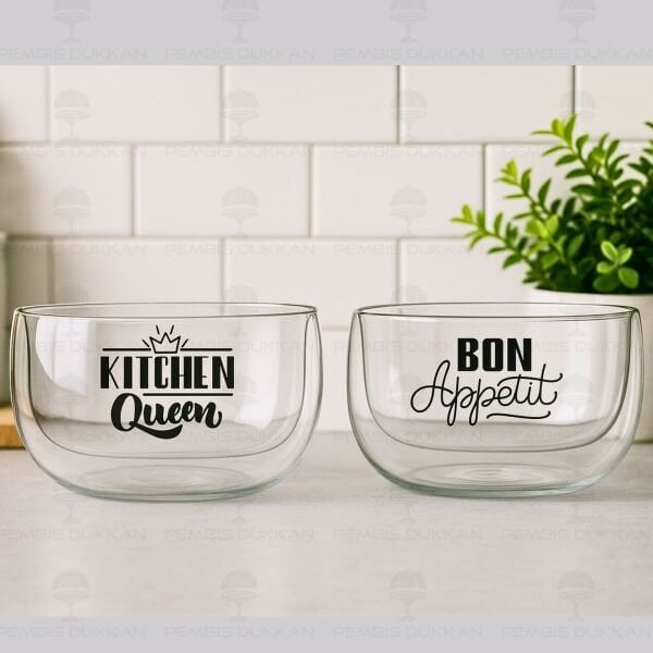 1 ADET ÇİFT CİDARLI PERO DÜZ KASE 300ML (13795)