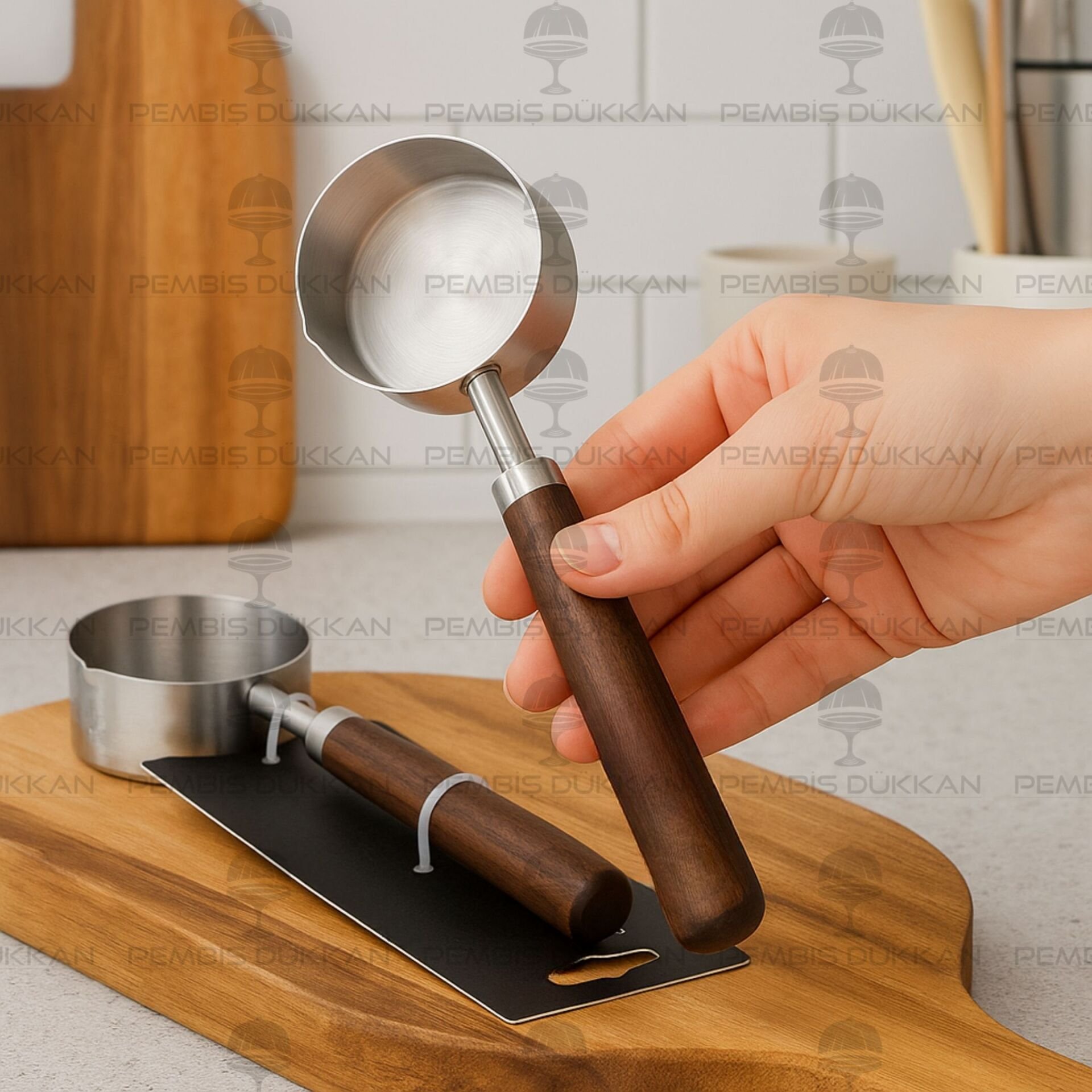 80ML AKASYA SAPLI, MAT ÇELİK ÖLÇÜ KAŞIĞI (TH76832)