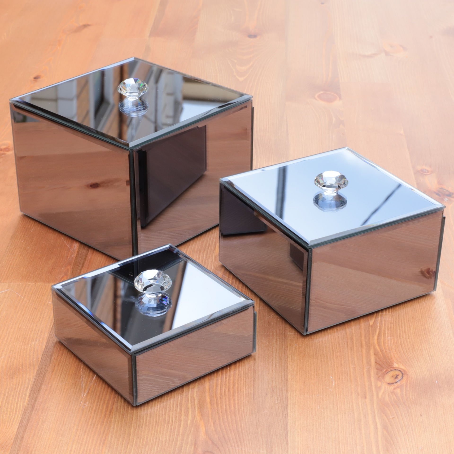 3LÜ KARE FÜME MÜCEVHER KUTUSU SET