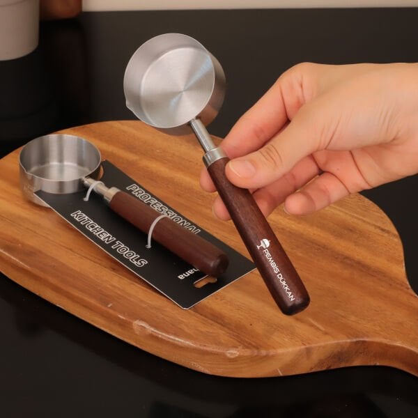 80ML AKASYA SAPLI, MAT ÇELİK ÖLÇÜ KAŞIĞI (TH76832)