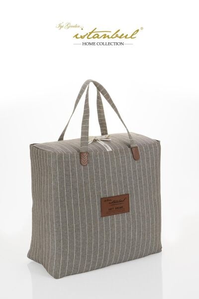 SOFT DREAMS ÇİFT KİŞİLİK NATURAL YATAK ÖRTÜ SETİ - HAKİ