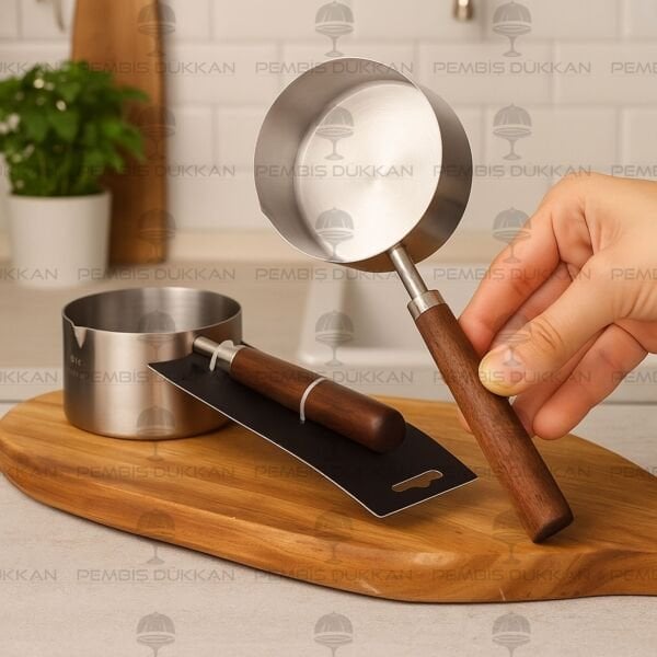 250ML AKASYA SAPLI, MAT ÇELİK ÖLÇÜ KAŞIĞI (TH76834)