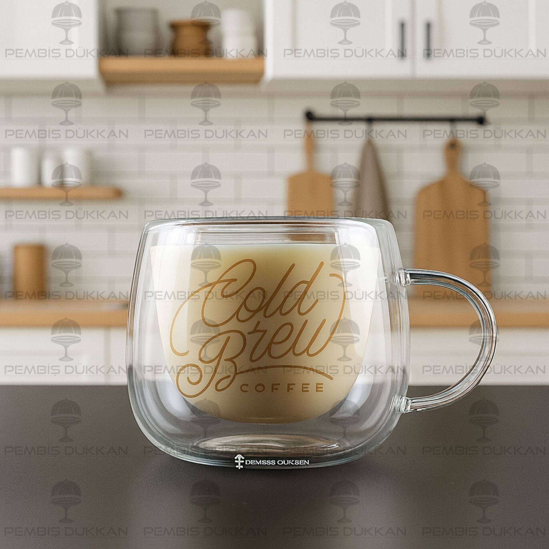 ÇİFT CİDARLI, COLD BREW COFFEE FİNCAN 300ML (13790)