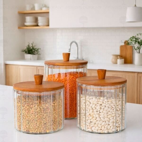 3LÜ ÇİZGİLİ VERONA ERZAK KAVANOZ SET (BOR0117-0118-0119)