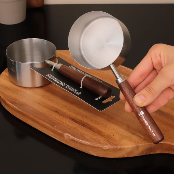 250ML AKASYA SAPLI, MAT ÇELİK ÖLÇÜ KAŞIĞI (TH76834)