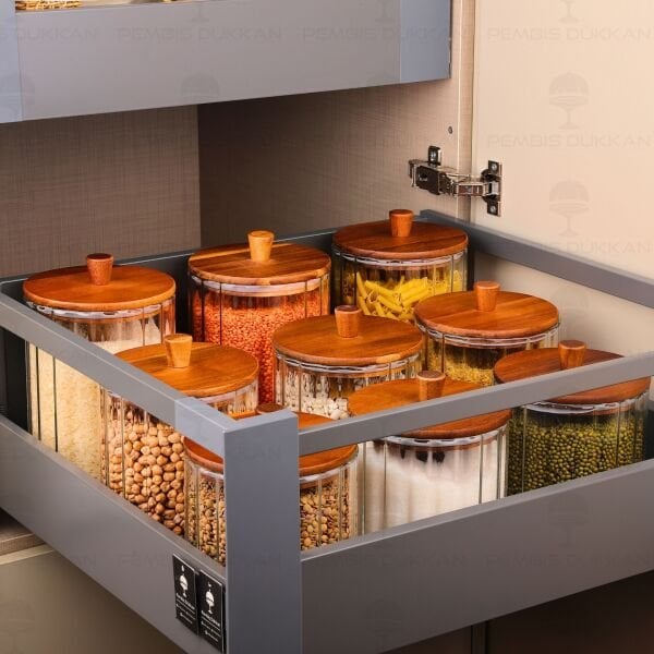 9LU ÇİZGİLİ VERONA ERZAK KAVANOZ SET (BOR0117-0118-0119)