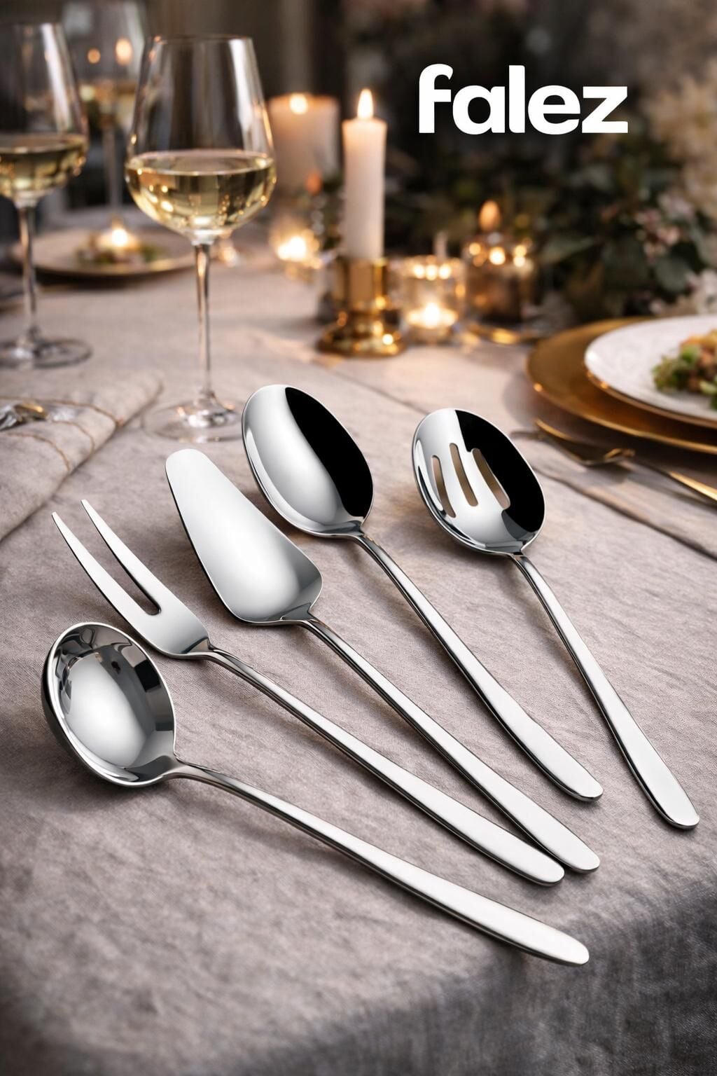 BELLA 5 PARÇA ÇELİK SOFRA SERVİS SETİ