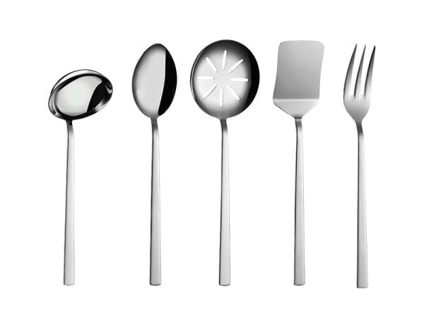 DEFNE 5 PARÇA ÇELİK SERVİS SETİ