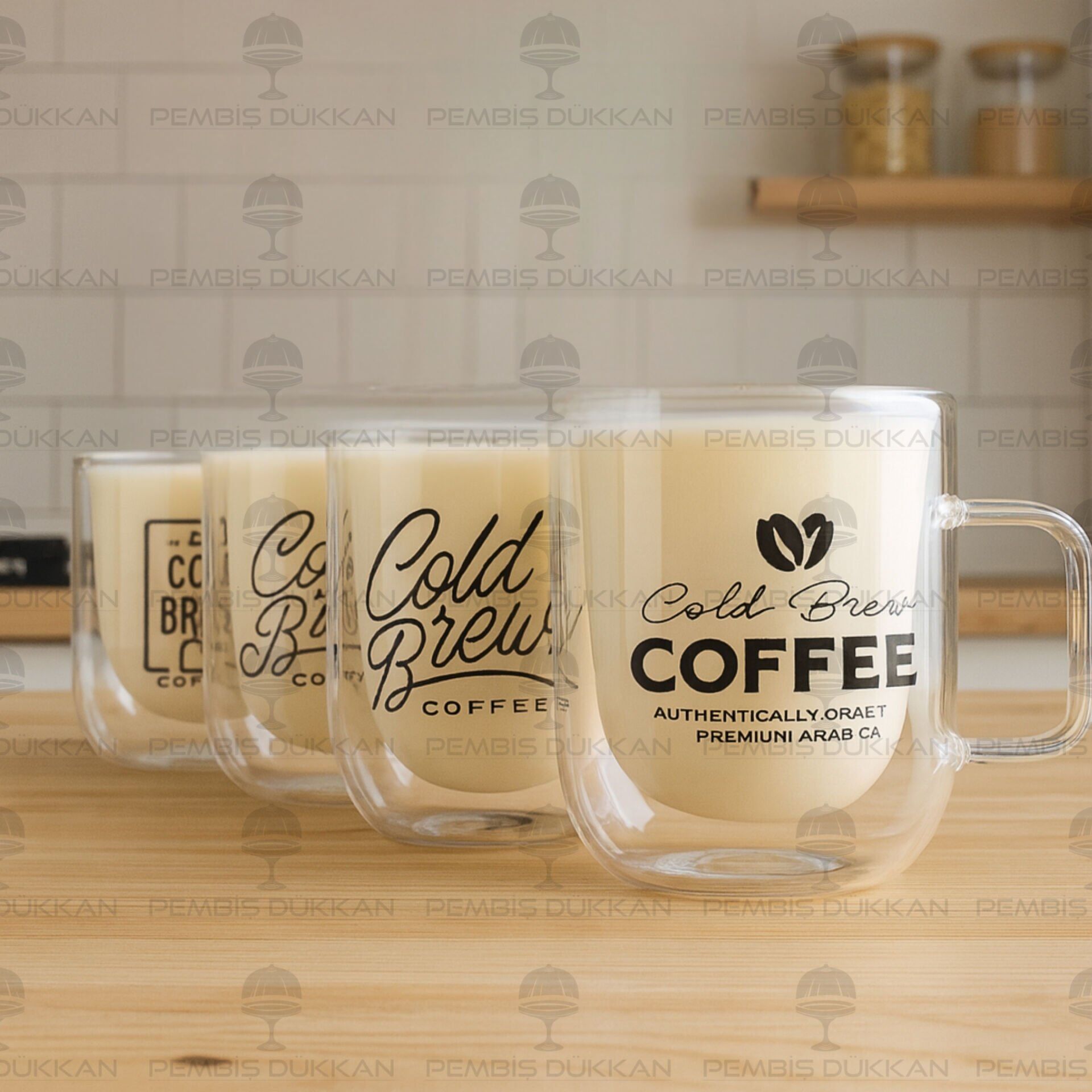 1 ADET ÇİFT CİDARLI, COLD BREW COFFEE KUPA 225ML (13781)