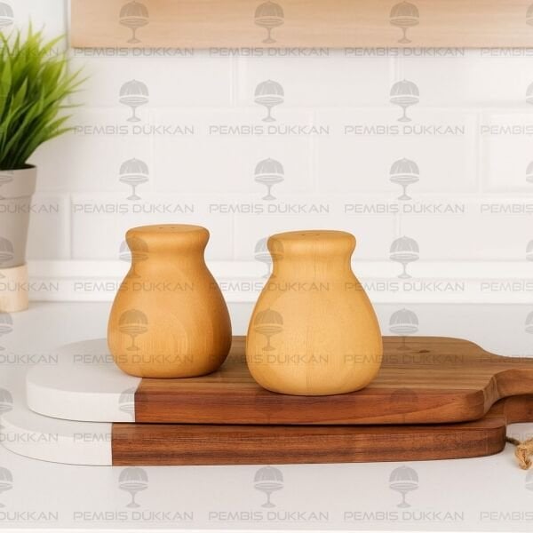 1 ADET BAMBU MİNNAK TUZLUK (7B30)