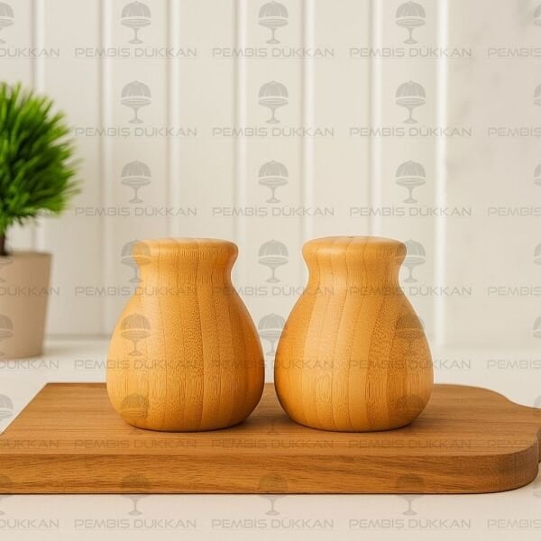 1 ADET BAMBU MİNNAK TUZLUK (7B30)