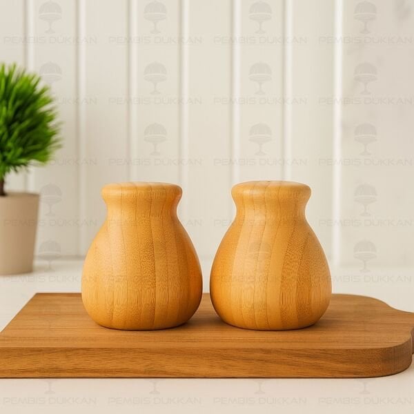 1 ADET BAMBU MİNNAK TUZLUK (7B30)