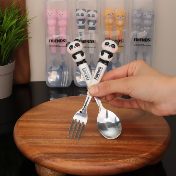 2Lİ ÇOCUK ÇATAL-KAŞIK SET BEYAZ (76781)