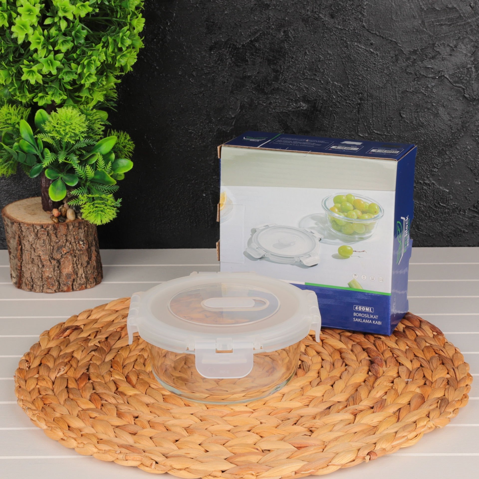 FRESHLOCK 400ML YUVARLAK SAKLAMA KABI