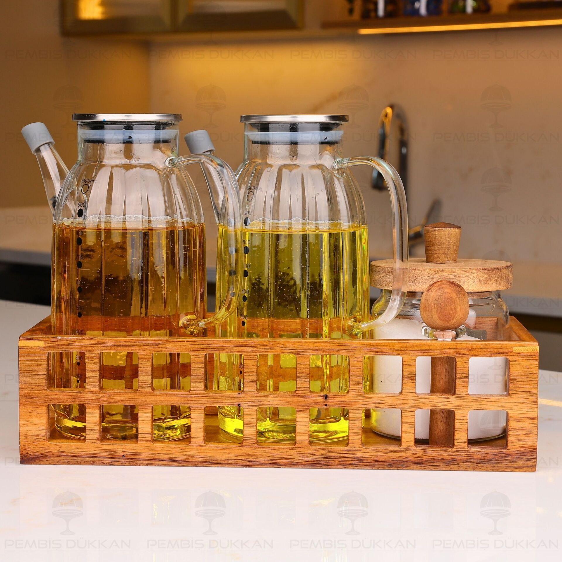 3LÜ KAFES KASALI, OCAK YANI YAĞDANLIK KOMBİN SET (GLA01 + 1536)