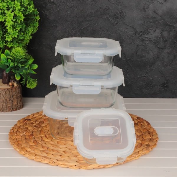 FRESHLOCK 3LÜ KARE SAKLAMA KABI