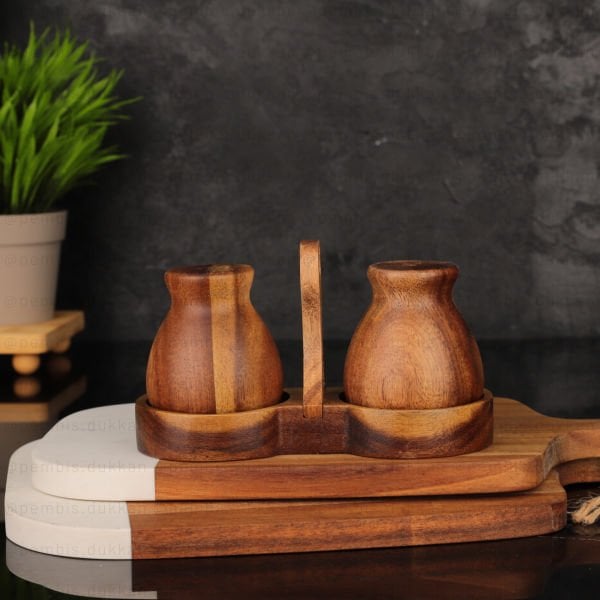 2Lİ AKASYA STANDLI, MİNNAK TUZLUK & BİBERLİK (7B08A)