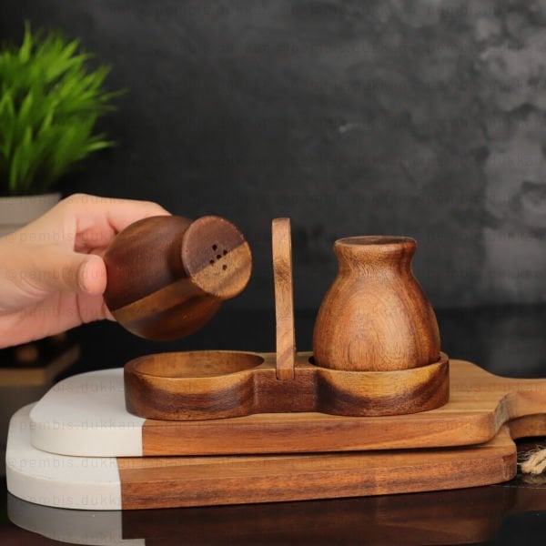 2Lİ AKASYA STANDLI, MİNNAK TUZLUK & BİBERLİK (7B08A)