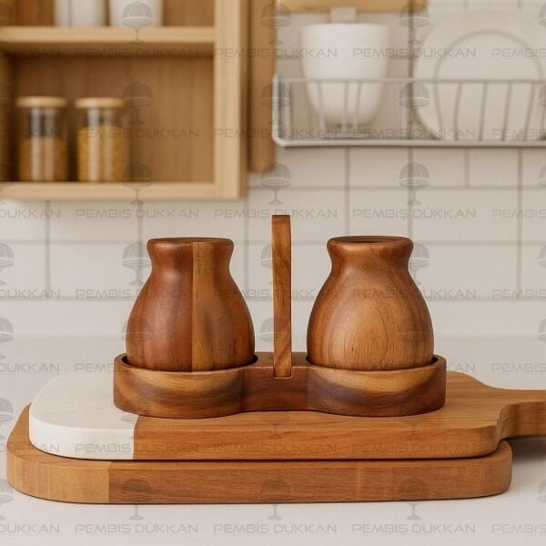 2Lİ AKASYA MİNNAK TUZLUK BİBERLİK (7B08A)