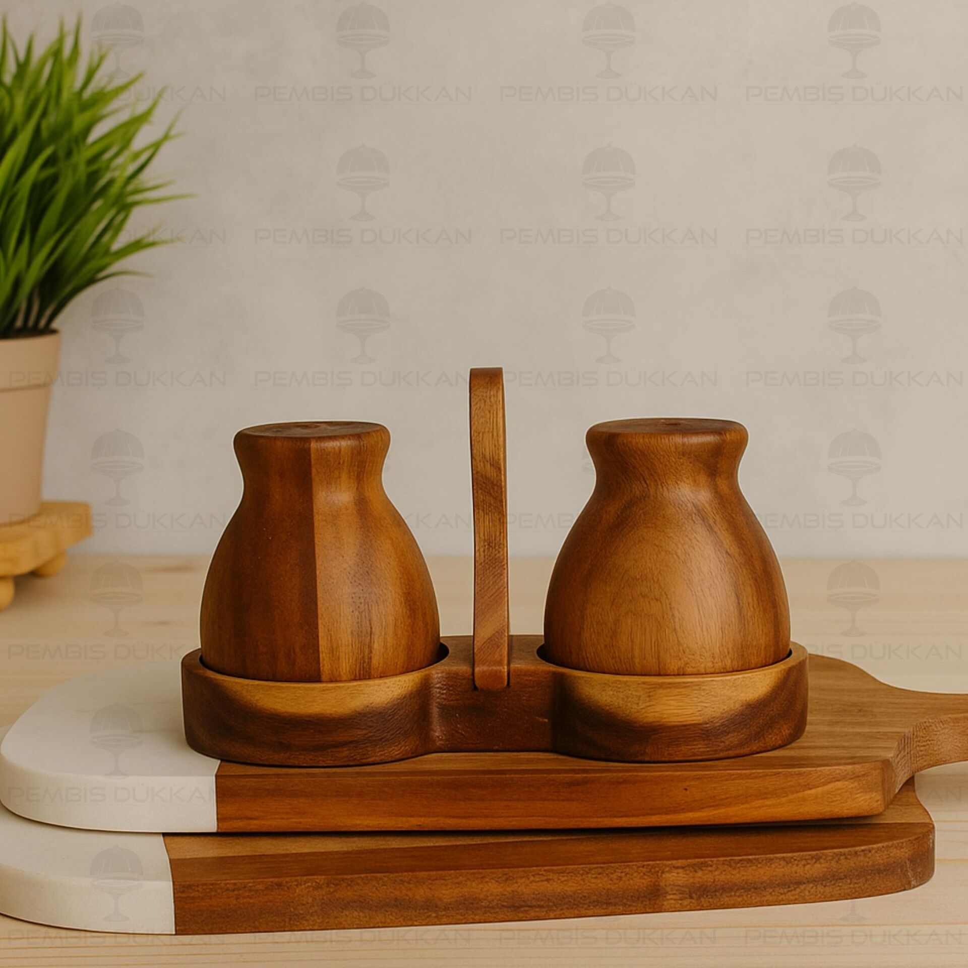 2Lİ AKASYA STANDLI, MİNNAK TUZLUK & BİBERLİK (7B08A)