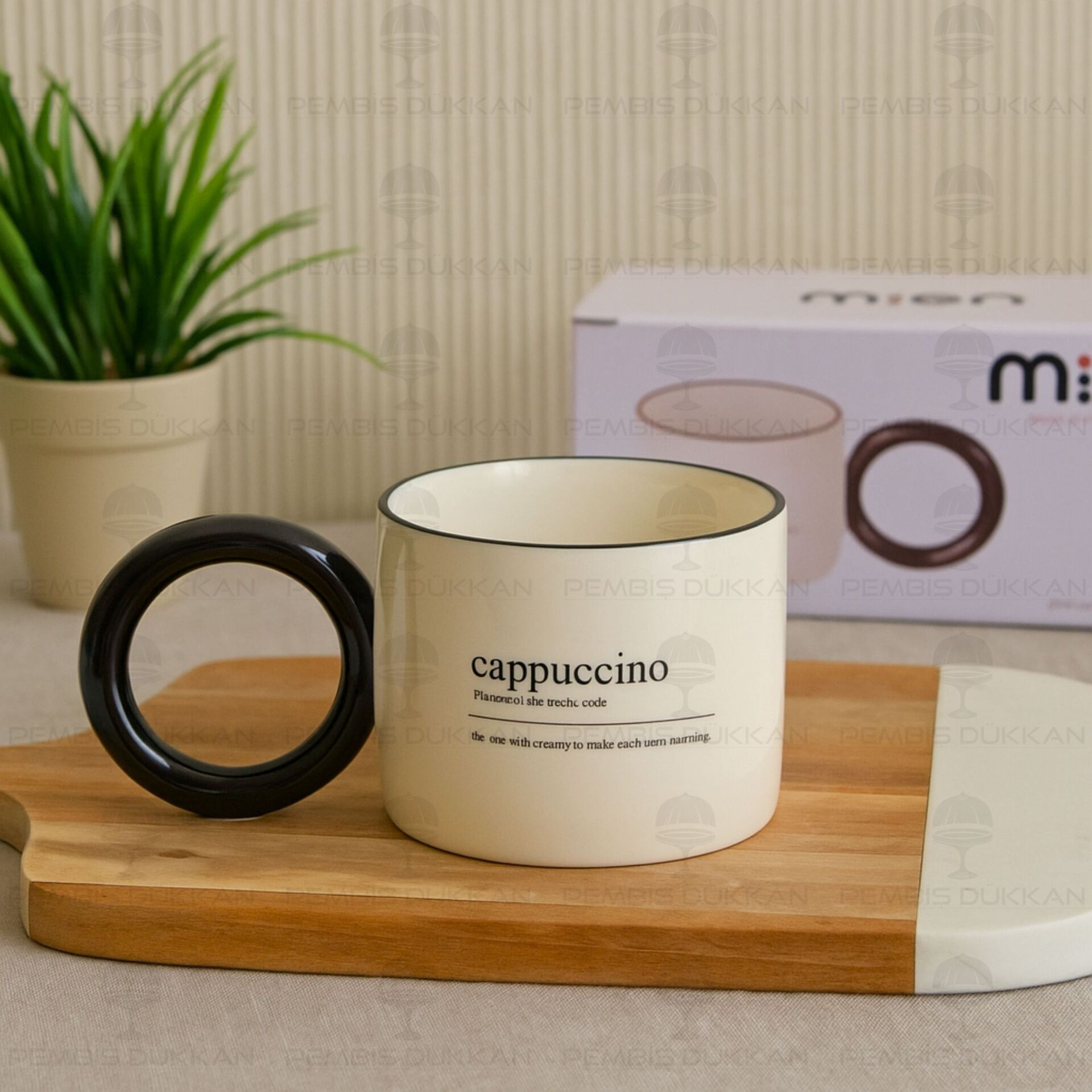 PORSELEN RİNG KUPA CAPPUCCİNO 270CC