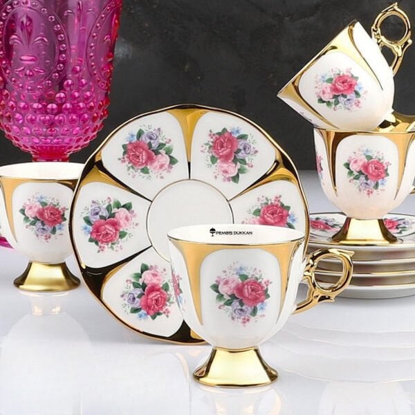 6 KİŞİLİK KSV AYAKLI STELLA FİNCAN TAKIMI