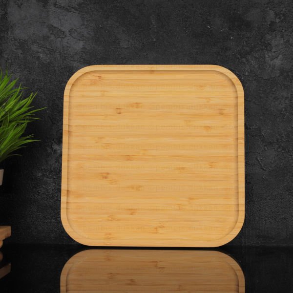 Bambu Kare 24.5cm Kahvaltı & Yemek Servis (612)