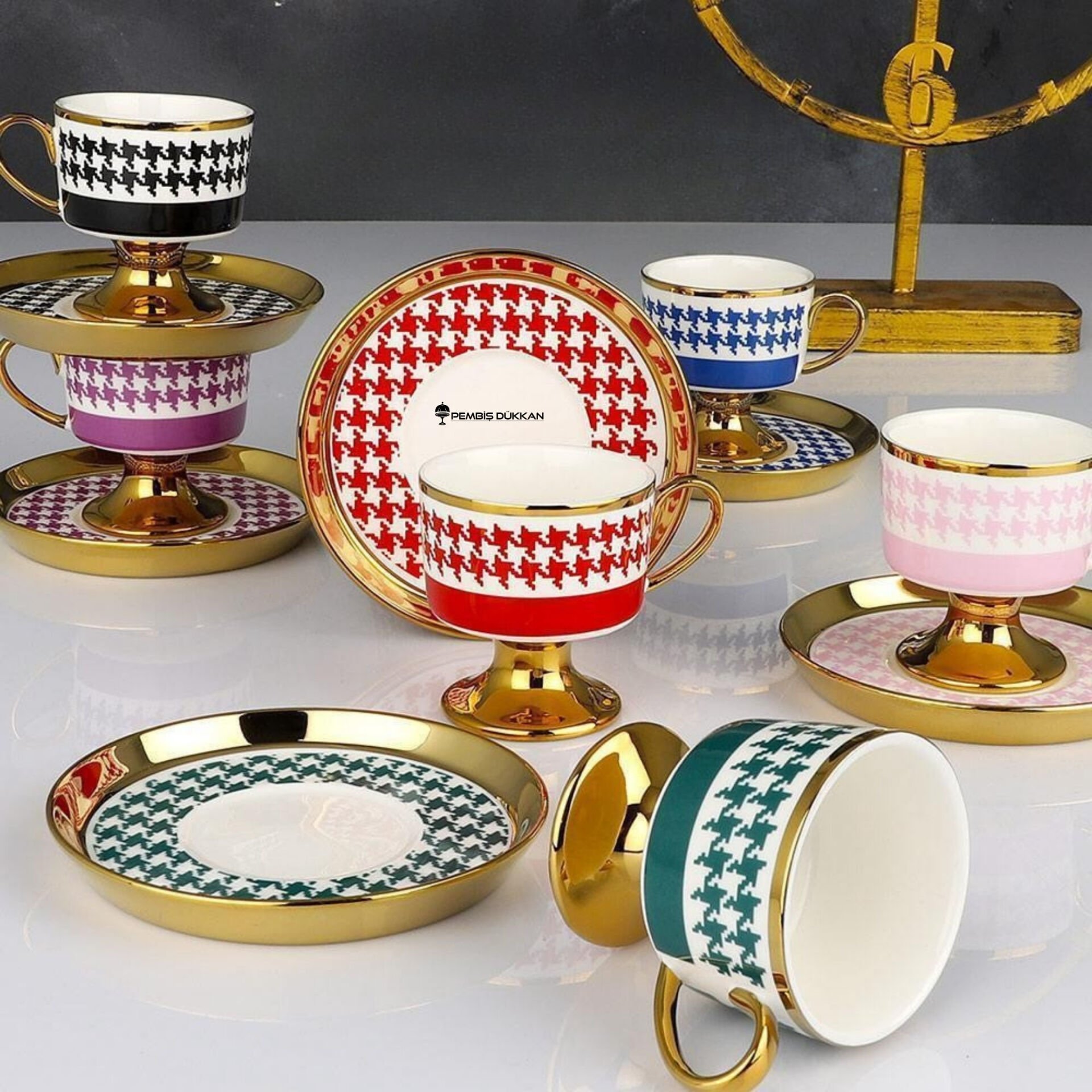 6 KİŞİLİK KSV AYAKLI JULİET FİNCAN TAKIMI