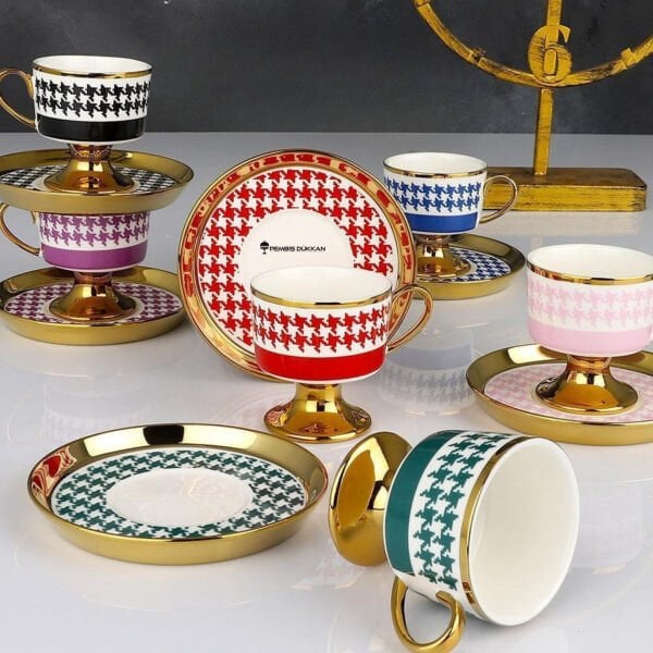 6 KİŞİLİK KSV AYAKLI JULİET FİNCAN TAKIMI