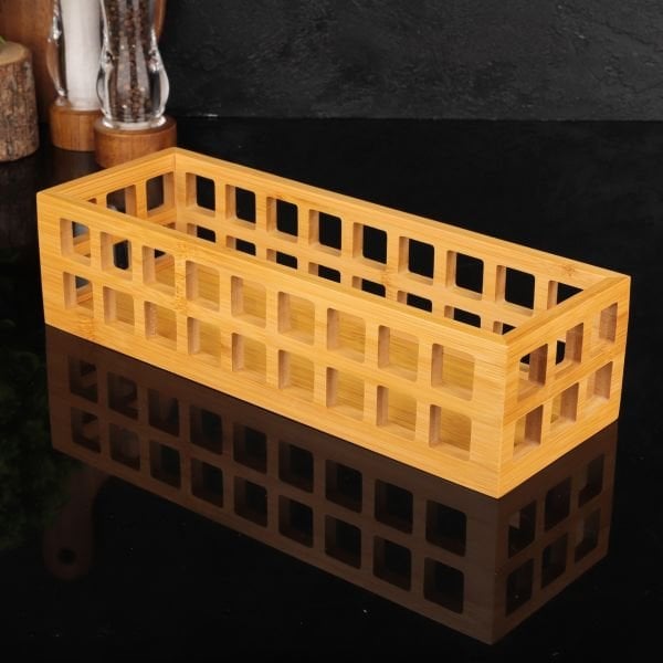 BAMBU DİKDÖRTGEN KASA ORGANİZER (1281)