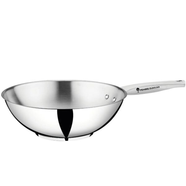 Aux 28 Cm Çelik Wok Tava