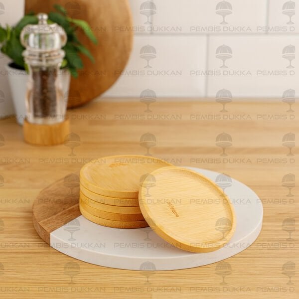 6LI BAMBU KUPA & BARDAK ALTLIĞI (537)