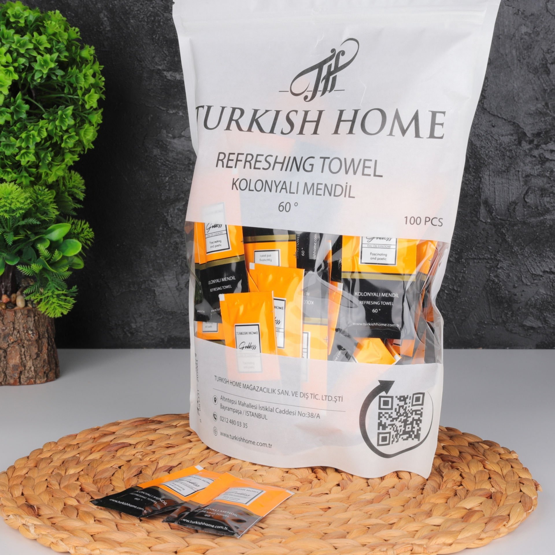 TURKISH HOME 100LU KOLONYALI MENDİL GODDES