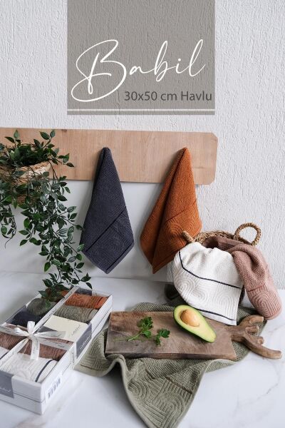 BABİL 30x20CM 5Lİ MUTFAK HAVLU SETİ