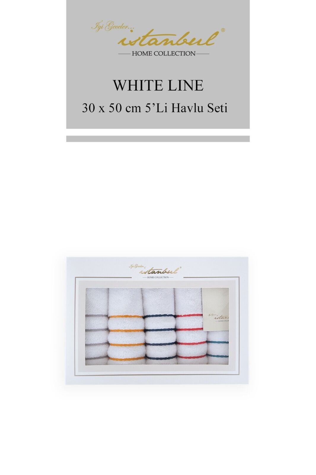 WHITE LİNE 30x50CM MUTFAK HAVLU SETİ